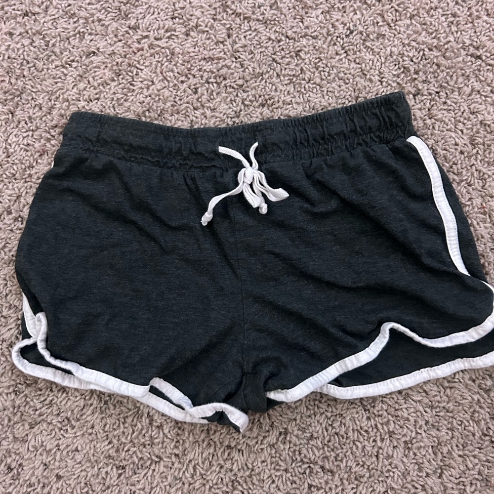 Streetwear Society Charcoal Shorts with White Trim
